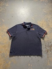 Vintage Oracle Red Bull Racing Y2K Grunge Distressed Polo Shirt-Size XL