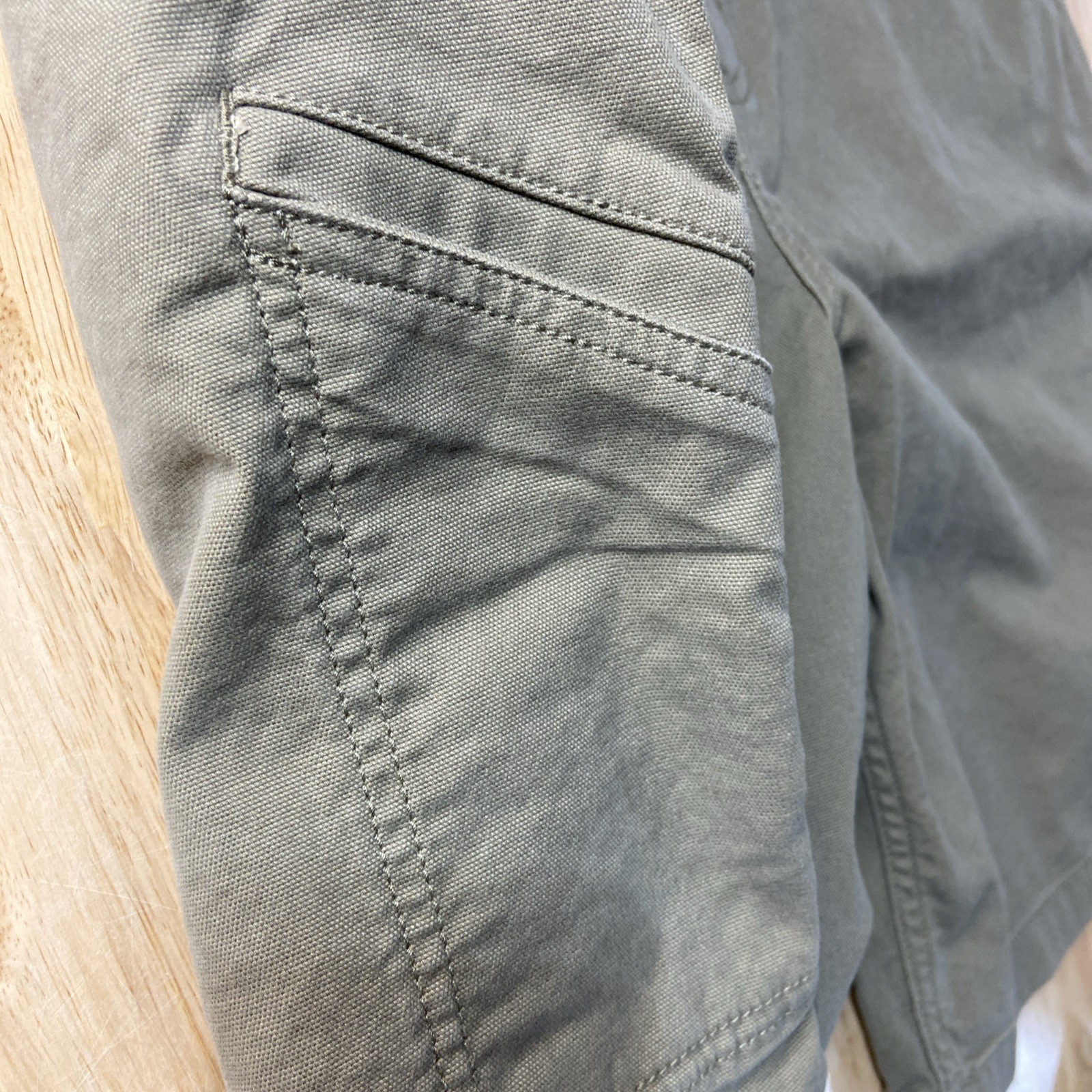 Carhartt BS2514-M Rugged Flex Relaxed Fit Canvas Work Shorts Size 46 Olive NWT thumbnail 7