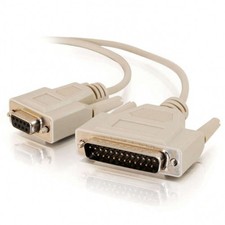 DB9 Female to DB25 Male cable 1 foot length