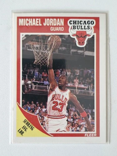 1989-90 Fleer Michael Jordan #21 NBA Basketball Card Chicago Bulls