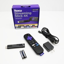 Dispositivo de transmisión Roku Stick 3820R2 4K HDR con control remoto por voz Roku