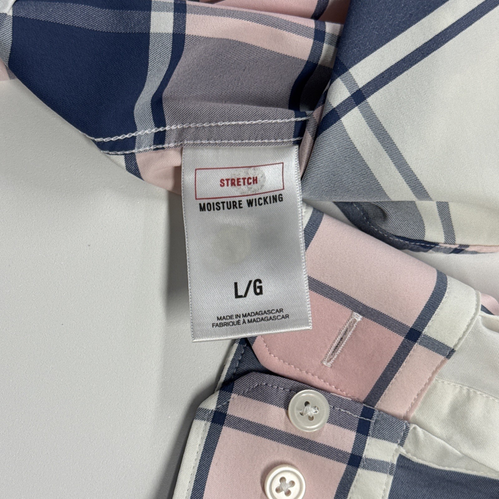 Express Performance Long Sleeve Button Down Slim … - image 4