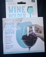 Sipski Wine Glass Holder  Seafoam Green Pairs Well with Bubble Baths