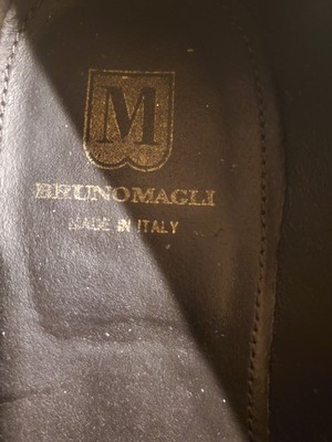 Bruno Magli Two-Tone Brown and Dark Brown Leather Penny Loafers Bruno Magli Arezzo Two-tone Penny Loafers Cognac / Dark  main image 3