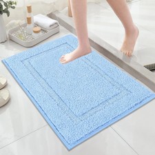 Super Soft Small Bathroom Rugs 16x24 inch Non Slip Washable Bath Rugs Microfi...