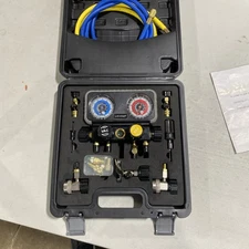 Lichamp AC R1234YF R134A - Automotive Manifold Gauge Set for R1234YF R134A R404A