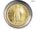 2016-W 25c Gold Standing Liberty Quarter Centennial .9999 1/4 oz Box OGP & COA