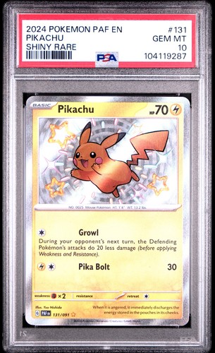Pikachu graded PSA 10 for sale on eBay