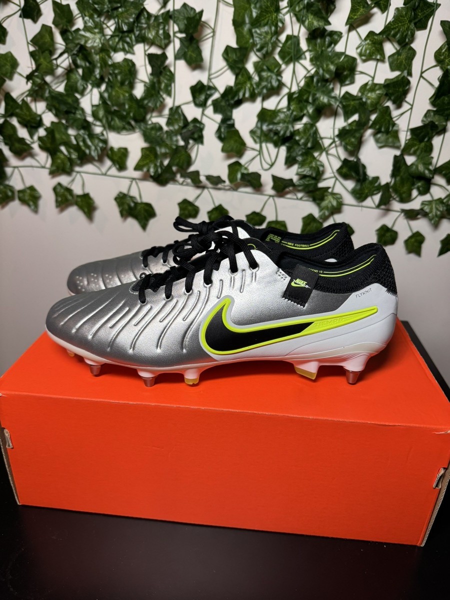 Nike Tiempo Legend 10 Elite Silver SG HF4375-002 Size 9.5 NWOB | eBay
