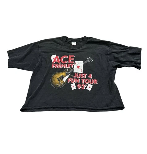 Ace Frehley Just 4 Fun Tour Concert T Shirt USA 1990s vintage concert t-shirt, vintage, single stitch, B+ condition