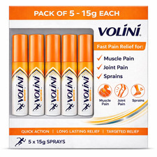 Volini Spray 15g External Muscle  Joint Comfort Support pack of 5 Free shipping