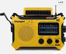 Kaito KA500 Hand Crank Weather Alert Radio - Yellow