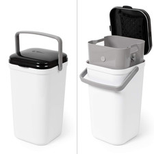 Portable Cat Litter Disposal; Innovative Dog Poop Trash Can with Locking Handle,