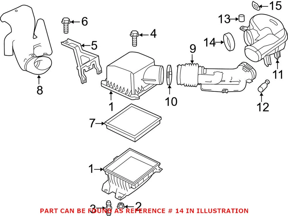 Подлинное уплотнение воздухоочистителя Mopar от оригинального производителя для Dodge Grand Caravan Journey 68306301AA - Изображение 2 из 2