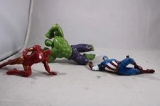 Captain America - Hulk - Iron Man -  Marvel 2013 Swimways Figure - Action