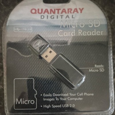 Quantaray Digital MicroSD Card Reader USB 2.0 Reader-USB Stick XTSDCR