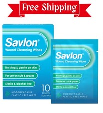 Wound Cleansing Wipes Alcohol Free Cleaning Wipes for Wounds Pack of 10 Wipes