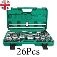 26 Heavy Duty Impact Socket Set 3/4" 1" Drive 21-65mm 6 Point HGV Ratchet Wrench