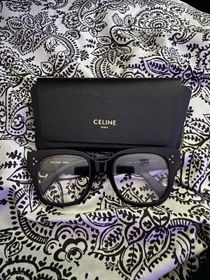 CELINE 50132 BOLD 3 Dots Black Optical Frame 51mm Fashion Eyeglass CL50132I 001