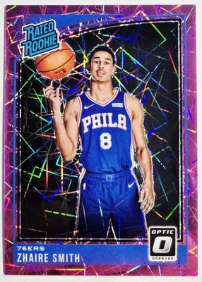 2018-2019 Donruss Optic Rated Rookie Pink Velocity Prizm /79 Zhaire Smith #154
