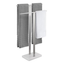 Standing Towel Racks for Bathroom 2-Tier, Floor Towel Rack Stand with Heavy M...