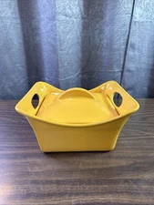 Rachael Ray 2.5 Quart Yellow Baking Dish, Good Shape, Deep Square With Lid