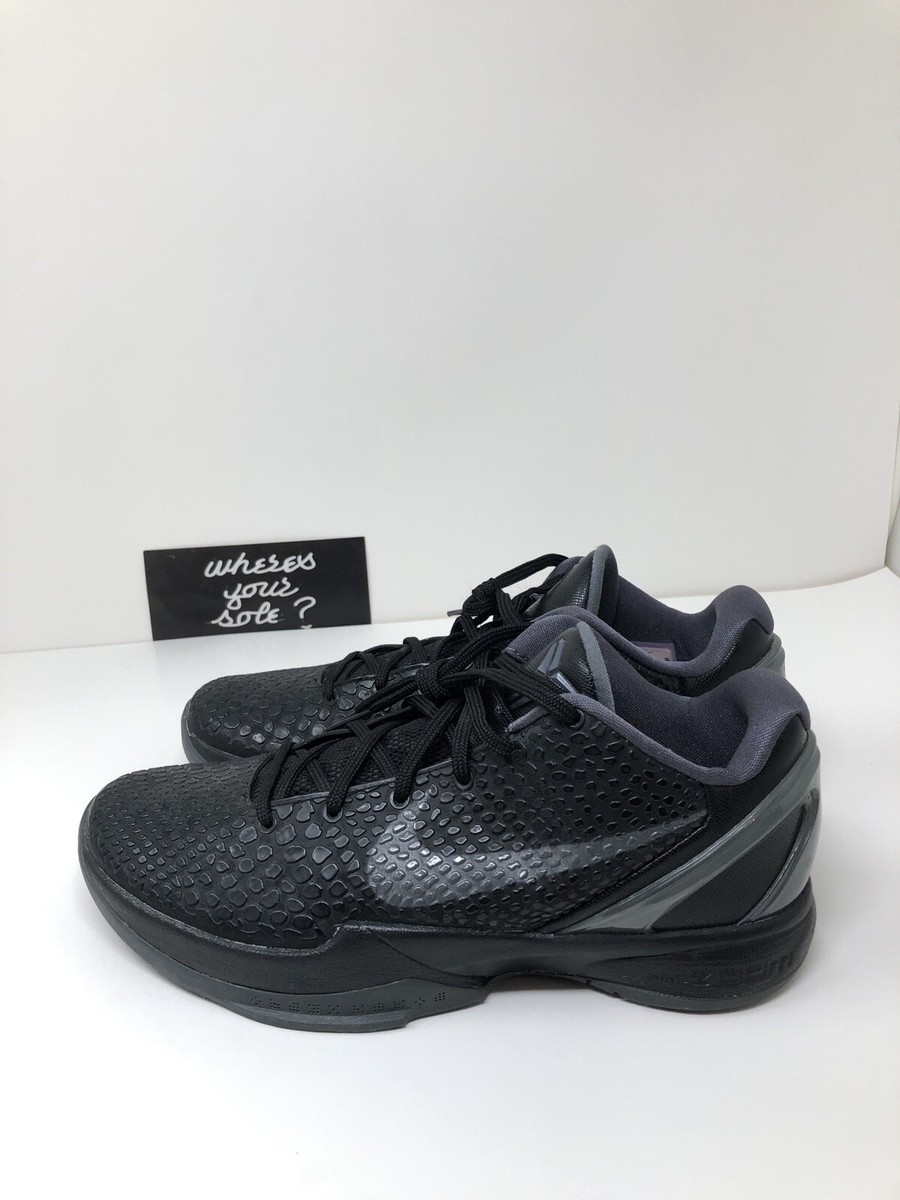 Nike Zoom Kobe 6 VI Blackout 2011 Size 8.5 OG 429659-013 Black
