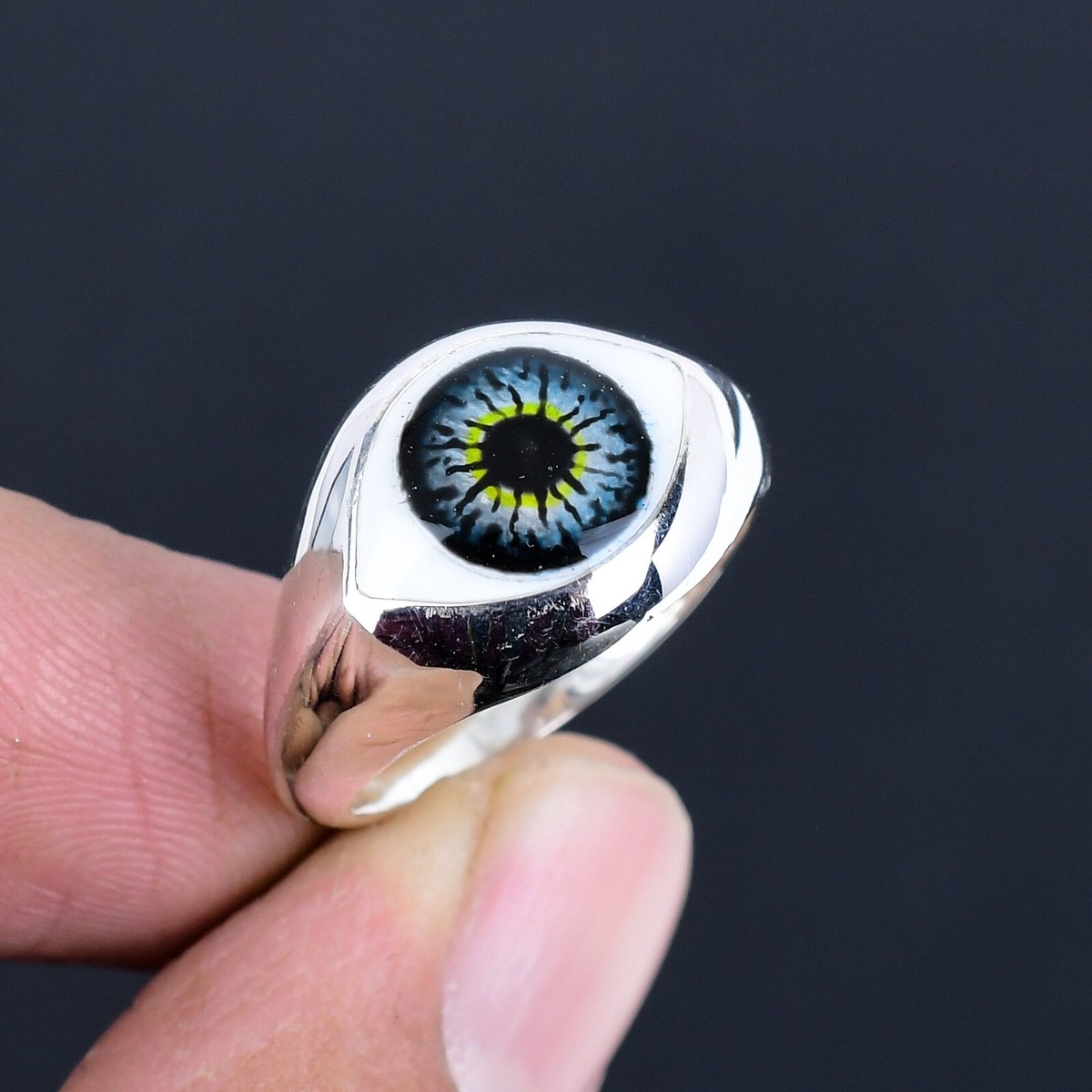 Eye Protection Handmade Solid 925 Silver Evil Eye Protection Turkish Good Luck Handmade Jewelry ...