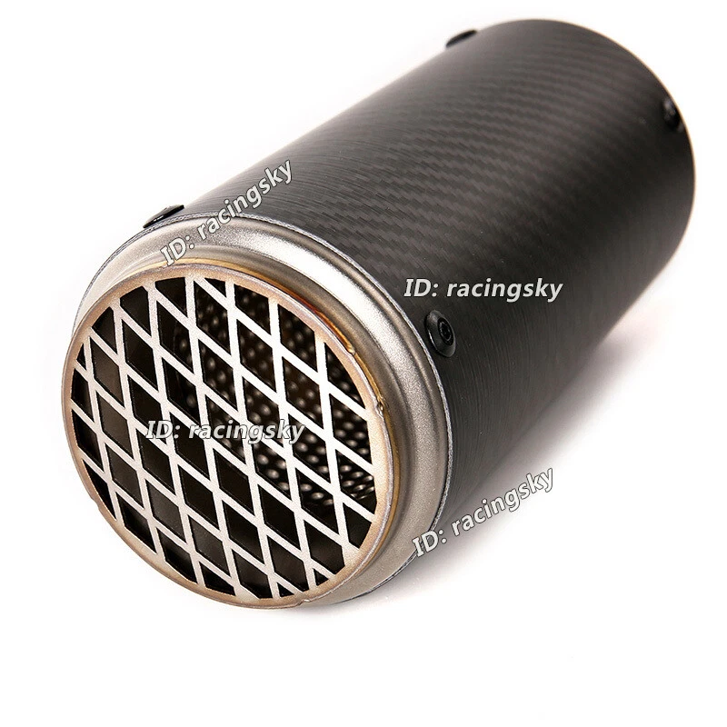 Silenciadores de carbono de 51 mm para sistema de escape de motocicleta Ducati 848 1098 1198 Foto 4 de 4