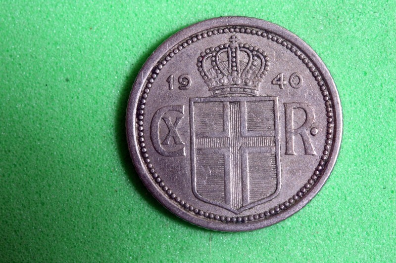 ESTATE FIND 1940 - ICELAND 25 AURAR! #N00130