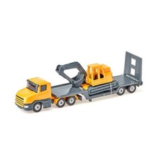SIKU Low Loader with Excavator Diecast Model Car Toy SK1611