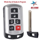 For 2016 2017 2018 2019 2020 Toyota Sienna Remote 6-Button Keyless Car Key Fob