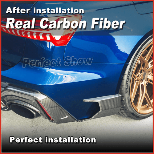Difusor trasero de carbono DRY para Audi RS6 RS7 C8 Avant 19+ difusor parachoques labio - Imagen 13 de 21