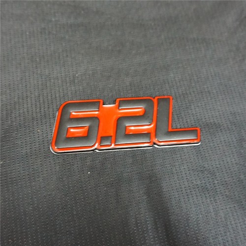 2PCS 6.2L Red Black Metal Decal Sticker Badge Emblem Diesel Sports Turbo Edition - Picture 4 of 13