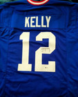JIM KELLY signed custom JERSEY BAS CERT