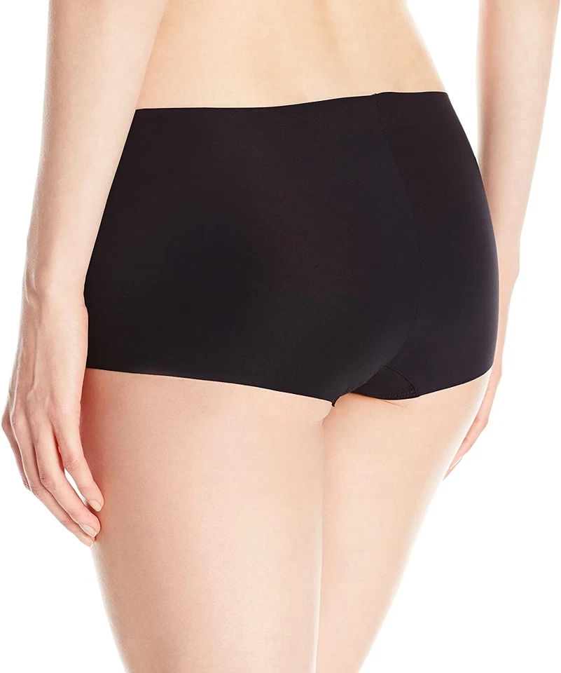 Hanky Panky 174218 Womens Mid Rise Boyshorts Panties Solid Black Size Medium - Image 2 of 2