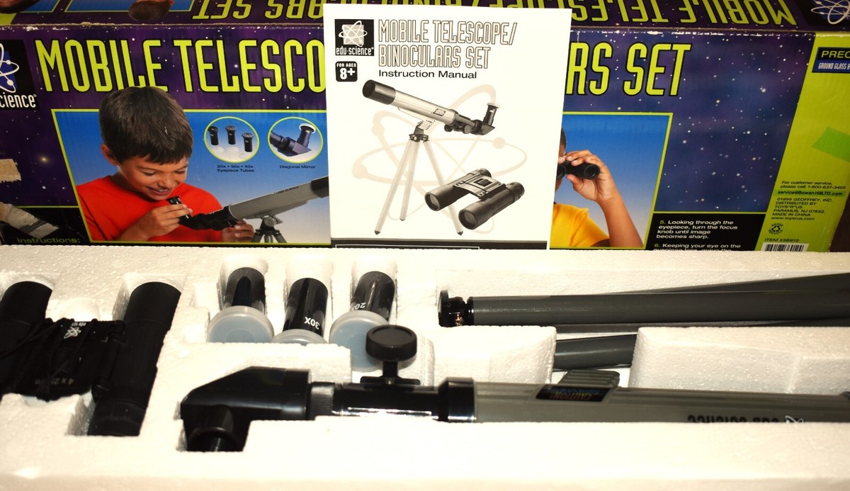 Edu Science, Mobile Telescope/Binocular Set w/Tripod