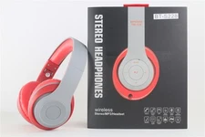 Over-the-Head Stereo Bluetooth Headset for iPhone, All Smartphones, Red