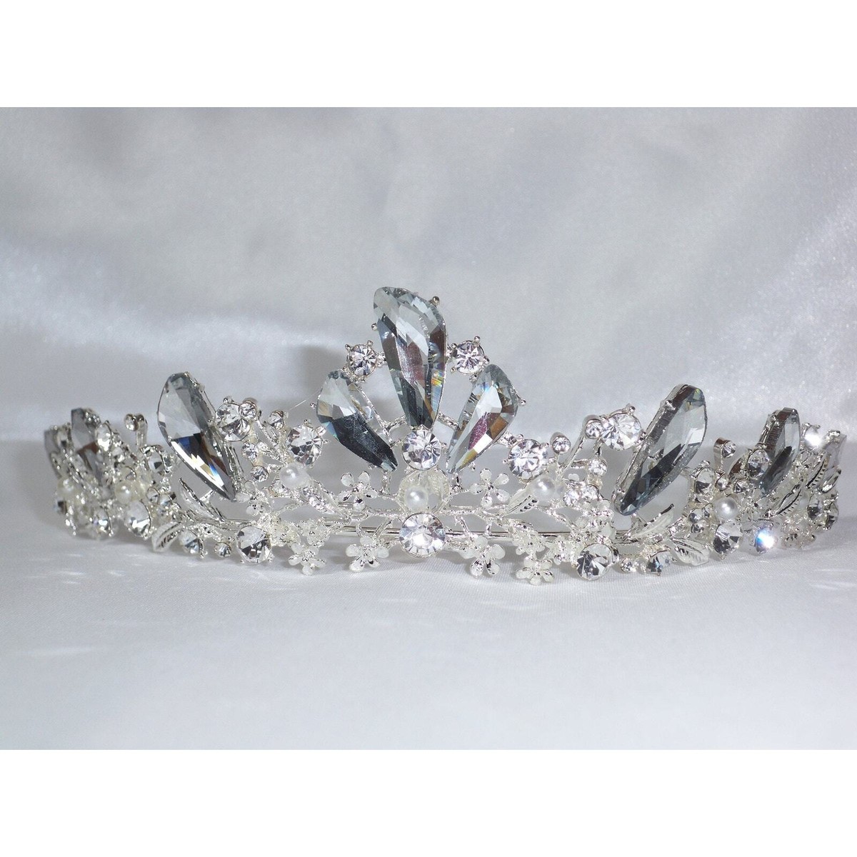 Bridal Rhinestone Tiara Prom Quinceanera Wedding Birthday 