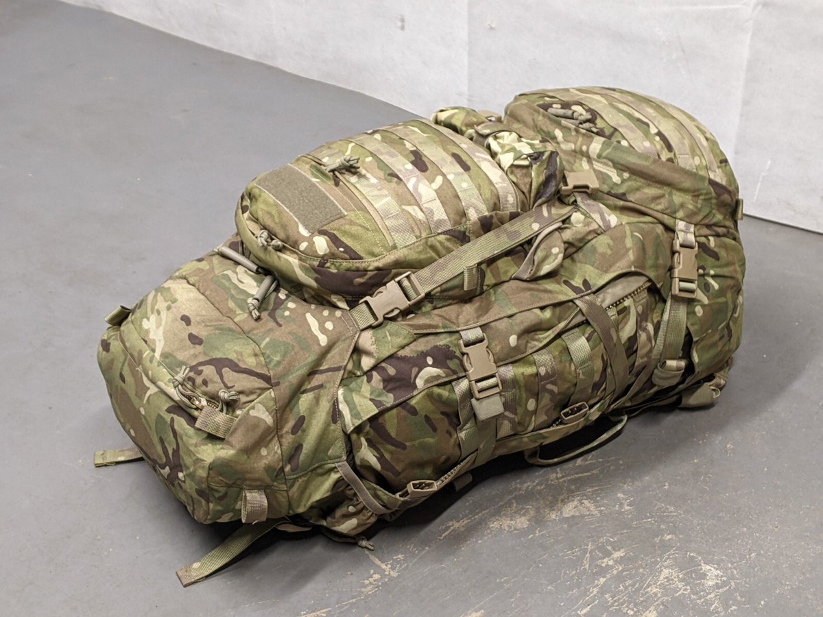 British Army - Military MTP Camo Rucksack Virtus GU 90L Bergen
