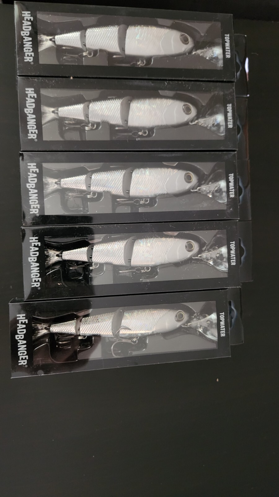 Headbanger Top Water Spitfire Holo Silver 4.5" HBSF45HS Fishing Lure