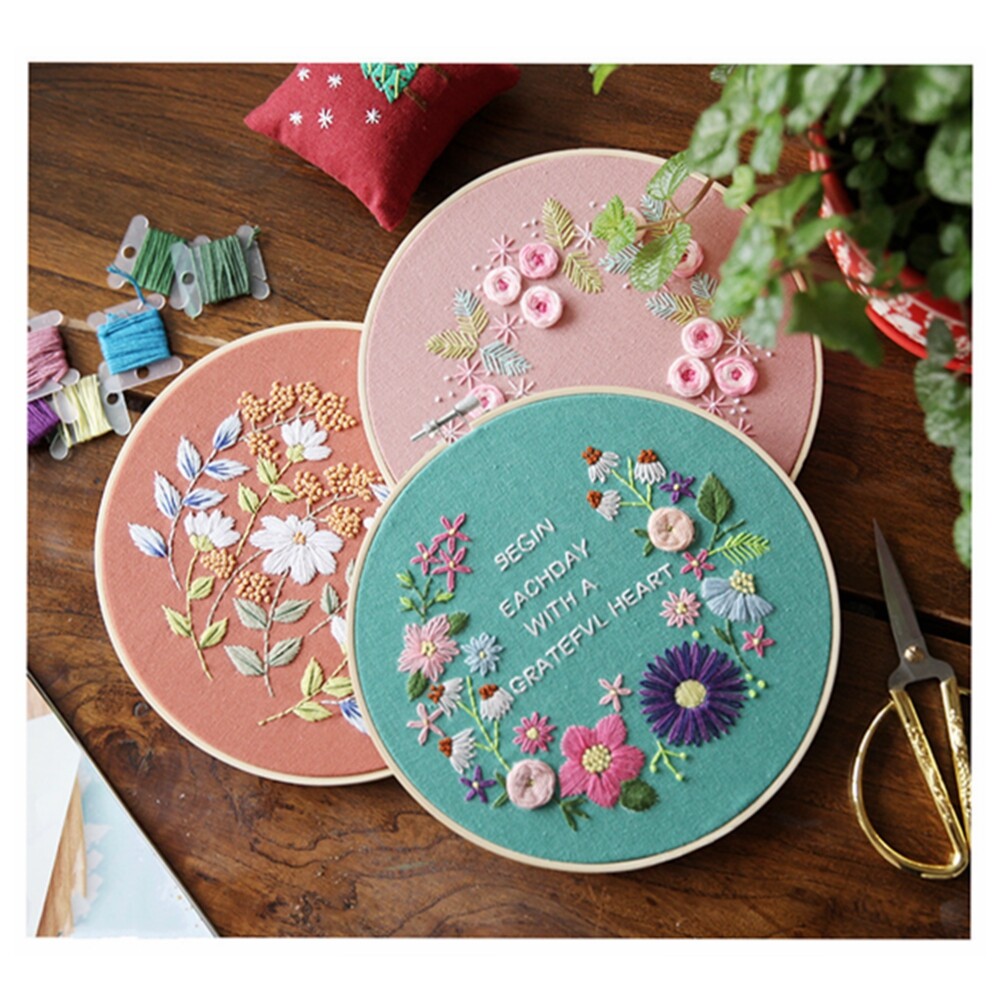 DIY Embroidery Cross Stitch Kit Beginners Handmade Embroidery Craft