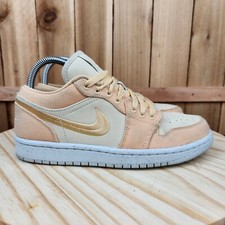 Air Jordan 1 Low SE Womens 7 Celestial Gold Athletic Shoes Sneakers Trainers