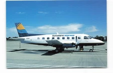 Postcard Airline SUNSHINE EXPRESS AIRLINES VH-SJP AUC1.