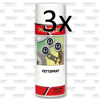 Fettspray Hellbraun 12,08 /L KimTec 3x400ml Schmiermittel Lagerfett Schmierfett 