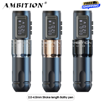 Ambition MARS-U Tattoo Machine Rotary Cartridge Pen Adjustable Stroke 2.0-4.0mm