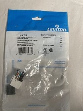 New Leviton CAT 3 Snap In Jack 41108-RW3 8P8C T568A/B White CPU63