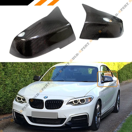 FOR BMW F20 F22 F87 F32 F33 F36 Carbon Fiber Mirror Covers Replacement -M4 Style