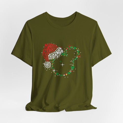DISNEY CHRISTMAS EARS Disney Family Mickey Minnie Mouse Ears World Unisex Tee - Picture 50 of 169