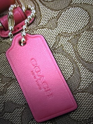 COACH HANDBAG F58282 OUTLINE SIGNATURE ZIP TOP TOTE Khaki Brown